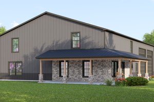 Exterior - Other Elevation 1 for Barndominium House Plan #1064-163 - 5 bed, 3.5 bath