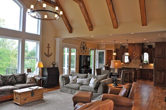 Interior - Family Room for Craftsman House Plan #437-69 - 4 bed, 3.5 bath