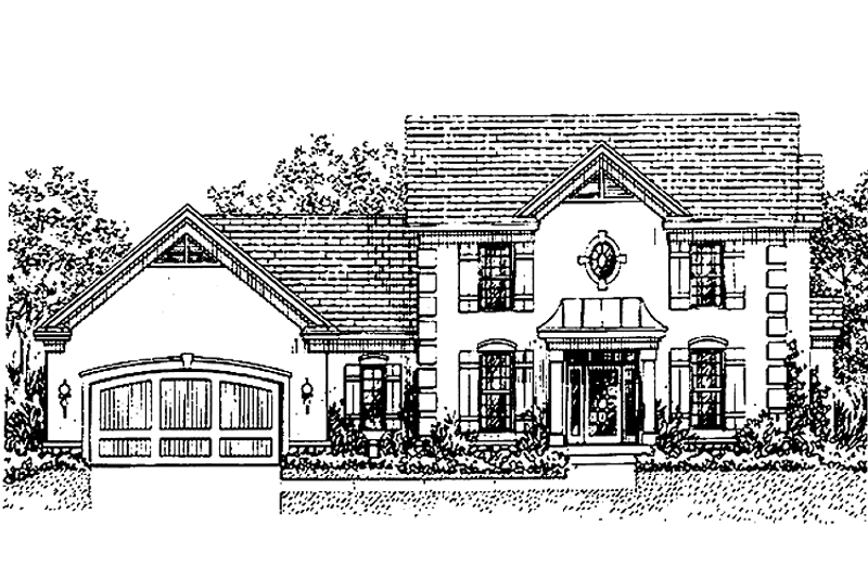 Home Plan - European Exterior - Front Elevation Plan #51-726