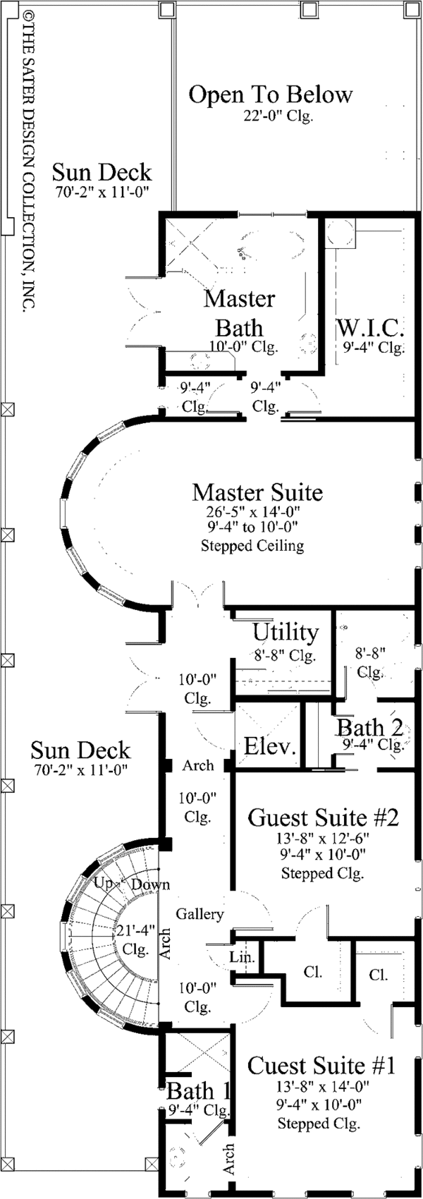 Architectural House Design - Traditional Floor Plan - Upper Floor Plan #930-409