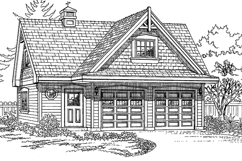 Architectural House Design - Bungalow Exterior - Front Elevation Plan #47-1091