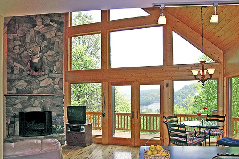 House Blueprint - Photo 1 for Log House Plan #456-3 - 3 bed, 2 bath