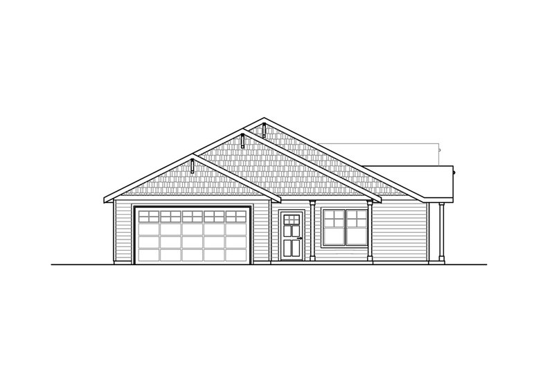 Architectural House Design - Exterior - Other Elevation for Craftsman House Plan #124-1269 - 4 bed, 4 bath
