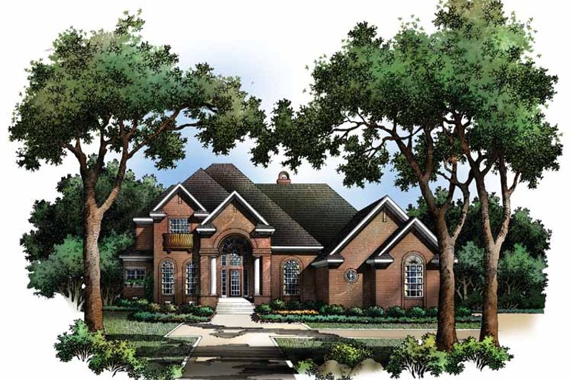 Dream House Plan - Traditional Exterior - Front Elevation Plan #952-235