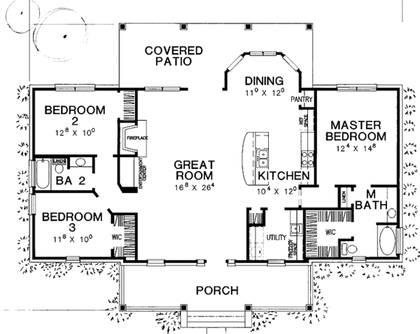 Architectural House Design - Classical Floor Plan - Main Floor Plan #472-216