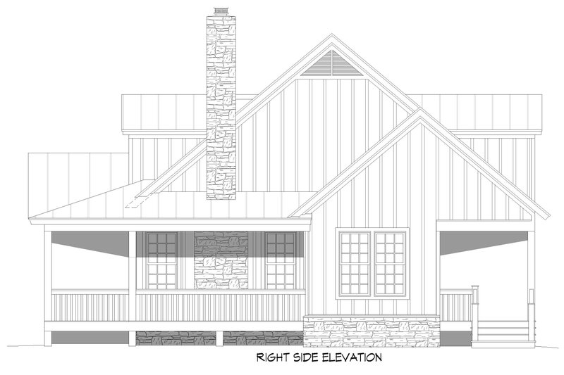 Home Plan - Exterior - Other Elevation 1 for Southern House Plan #932-909 - 3 bed, 2.5 bath