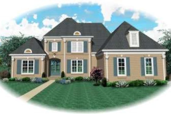 Exterior - Front Elevation for Traditional House Plan #81-1206 - 4 bed, 3.5 bath