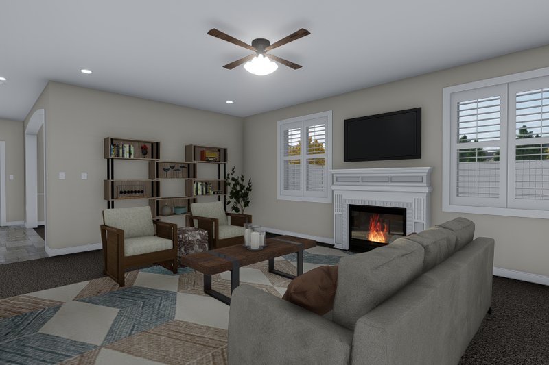 House Plan Design - Interior - Family Room 2 for Traditional House Plan #1060-105 - 4 bed, 2.5 bath