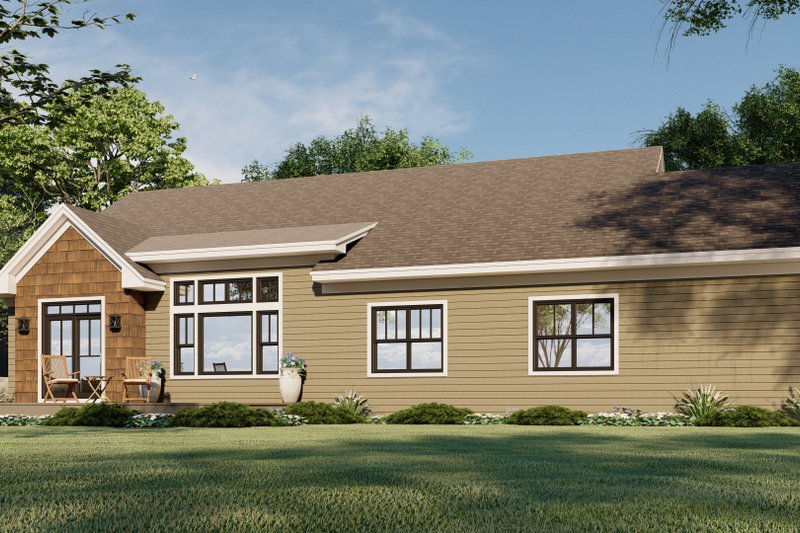 Dream House Plan - Exterior - Rear Elevation for Craftsman House Plan #51-1181 - 3 bed, 2.5 bath