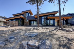 House Blueprint - Contemporary Exterior - Front Elevation Plan #892-39