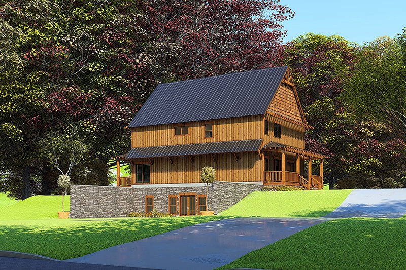 Home Plan - Exterior - Other Elevation 3 for Craftsman House Plan #923-163 - 5 bed, 3.5 bath