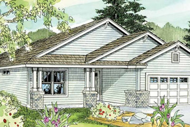 Dream House Plan - Craftsman Exterior - Front Elevation Plan #124-763