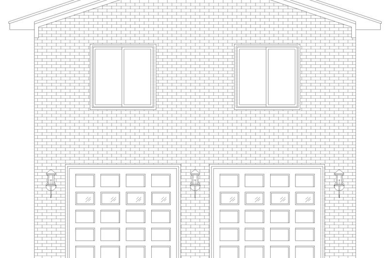 House Blueprint - Exterior - Front Elevation 3 for Contemporary House Plan #932-1252 - 1 bed, 1 bath