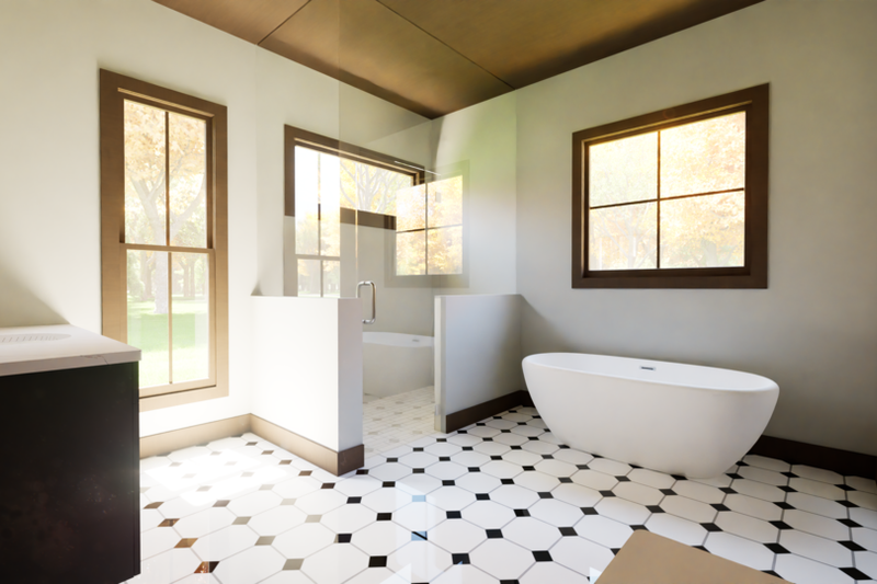 Home Plan - Interior - Master Bathroom for Contemporary House Plan #1116-8 - 4 bed, 3.5 bath