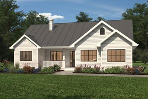 Ranch Exterior - Front Elevation Plan #427-11