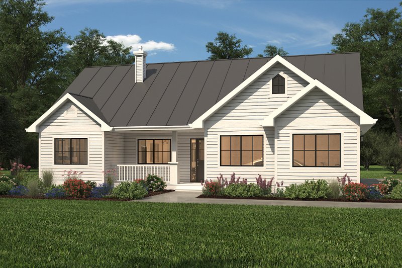 Ranch Style House Plan - 3 Beds 2 Baths 1403 Sq/Ft Plan #427-11