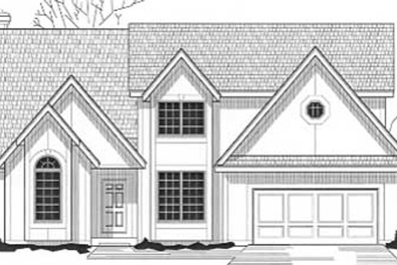 Exterior - Front Elevation for Traditional House Plan #67-529 - 4 bed, 3.5 bath
