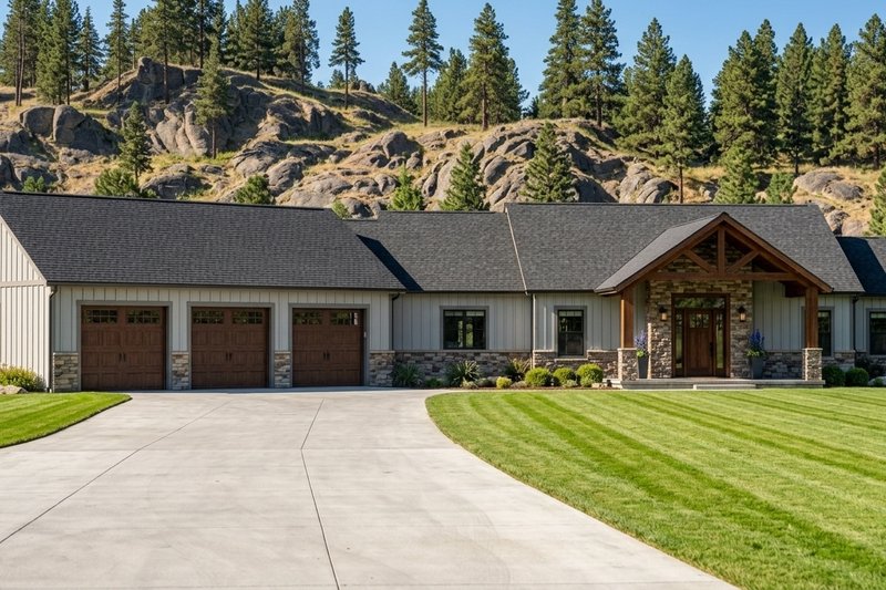 Exterior - Front Elevation 2 for Country House Plan #1064-357 - 1 bed, 1 bath