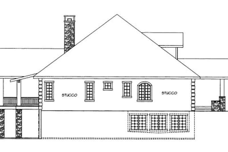 Home Plan - Exterior - Other Elevation for European House Plan #117-614 - 4 bed, 5.5 bath