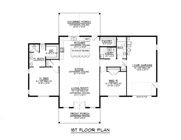 House Blueprint - Barndominium Floor Plan - Main Floor Plan #1064-267