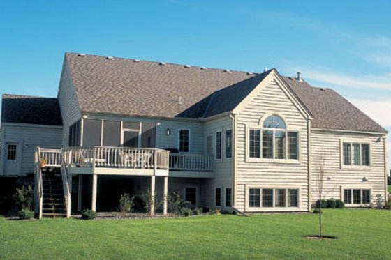 Exterior - Rear Elevation for Traditional House Plan #312-166 - 4 bed, 2.5 bath