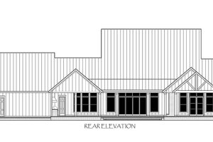 Exterior - Rear Elevation for Farmhouse House Plan #1074-29 - 4 bed, 4.5 bath