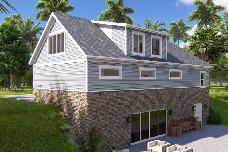 Dream House Plan - Exterior - Rear Elevation for Farmhouse House Plan #1060-183 - 1 bed, 1 bath