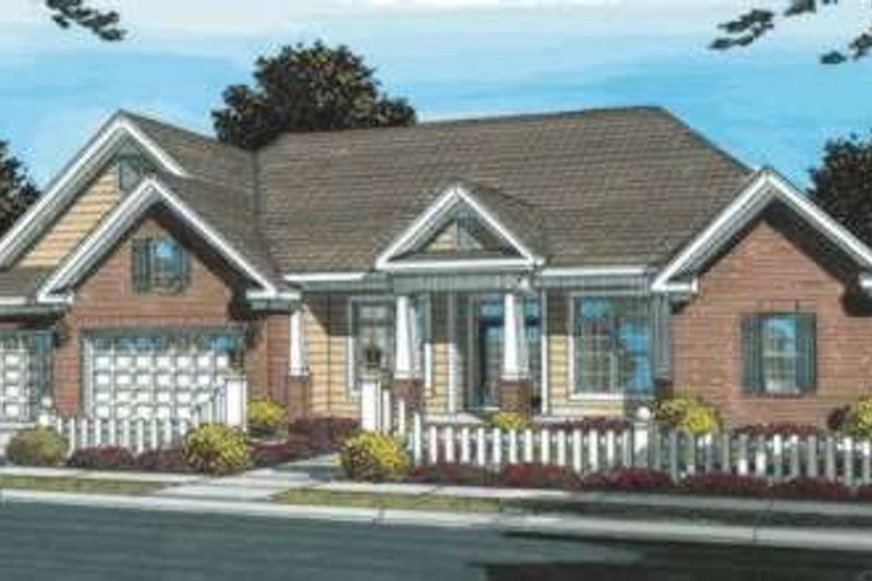 Dream House Plan - Traditional Exterior - Front Elevation Plan #20-1833