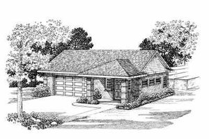 Traditional Exterior - Front Elevation Plan #72-267