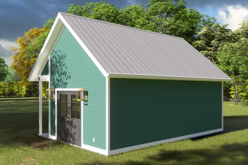 Home Plan - Exterior - Rear Elevation for Country House Plan #1060-203, 0 bath