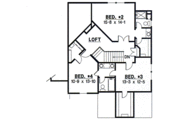 European Style House Plan - 4 Beds 3 Baths 2605 Sq/Ft Plan #67-717 
