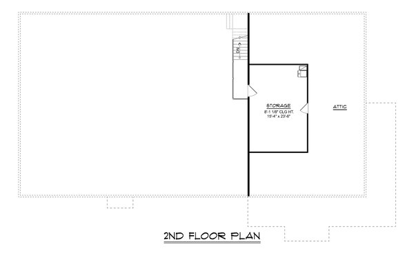 Barndominium Floor Plan - Upper Floor Plan #1064-408