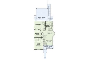 Floor Plan - Main Floor for Traditional House Plan #17-127 - 3 bed, 2 bath