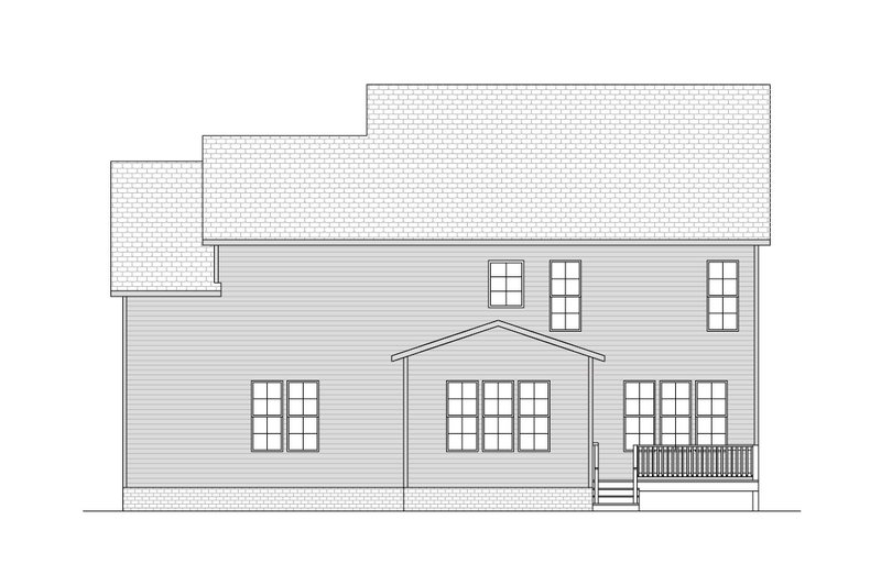 Dream House Plan - Exterior - Rear Elevation for Contemporary House Plan #1080-23 - 5 bed, 4.5 bath