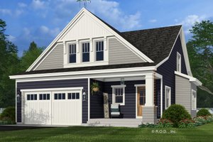 Bungalow Exterior - Front Elevation Plan #51-1293