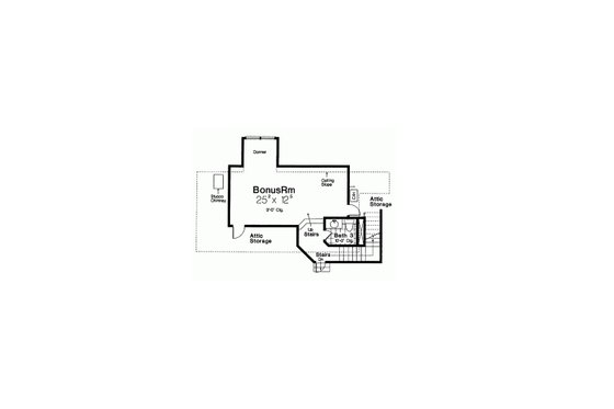 Floor Plan - Other Floor for European House Plan #310-991 - 3 bed, 2.5 bath