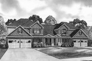 Traditional Style House Plan - 8 Beds 4 Baths 4488 Sq/Ft Plan #17-2854 