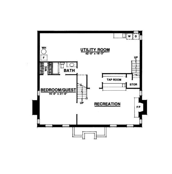 Architectural House Design - Colonial Floor Plan - Other Floor Plan #1016-18