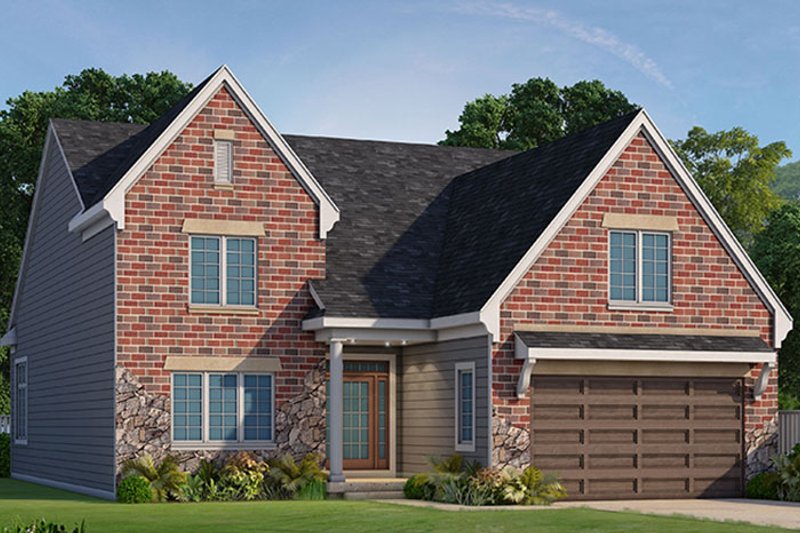 Dream House Plan - Exterior - Front Elevation 3 for Country House Plan #20-2253 - 3 bed, 3 bath