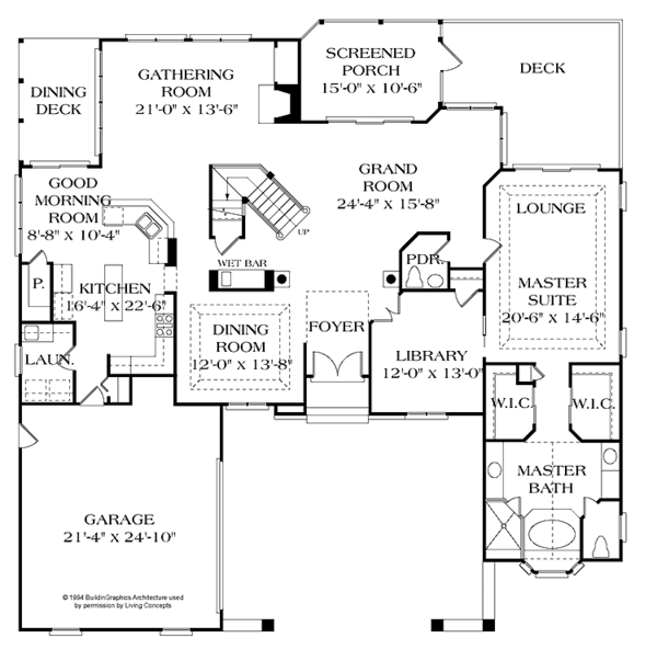 Home Plan - Country Floor Plan - Main Floor Plan #453-397