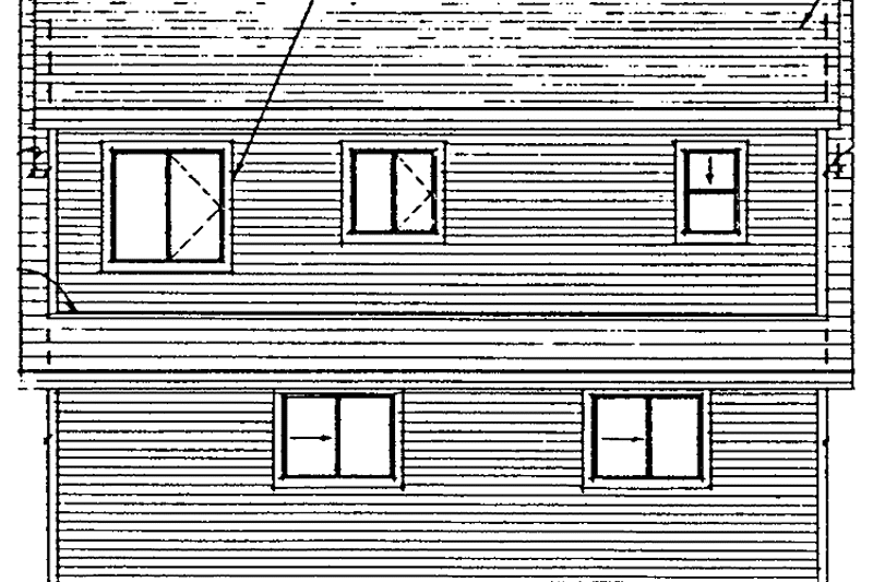 House Design - Exterior - Rear Elevation House Plan #47-1078 - 1 bed, 1 bath