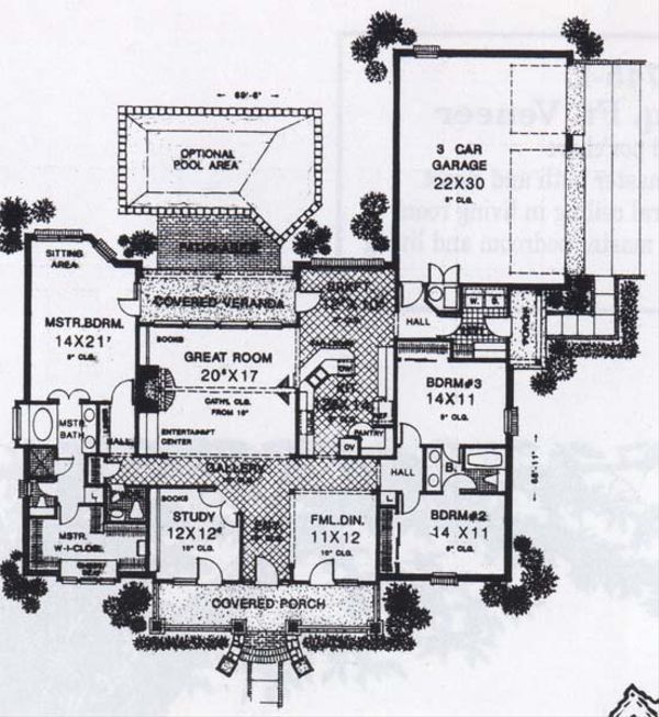 Traditional Floor Plan - Main Floor Plan #310-829