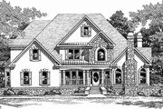 Country Style House Plan - 4 Beds 3.5 Baths 3395 Sq/Ft Plan #927-87 