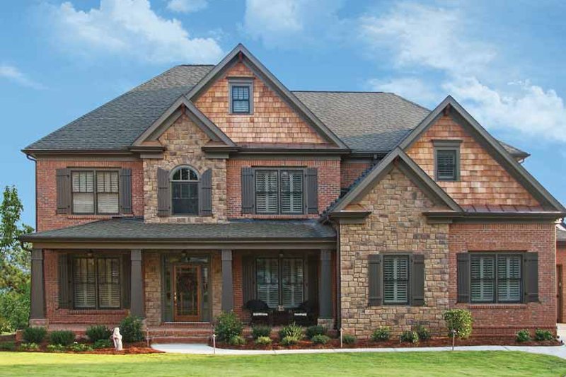 Architectural House Design - Exterior - Front Elevation 3 for Craftsman House Plan #54-231 - 5 bed, 4 bath