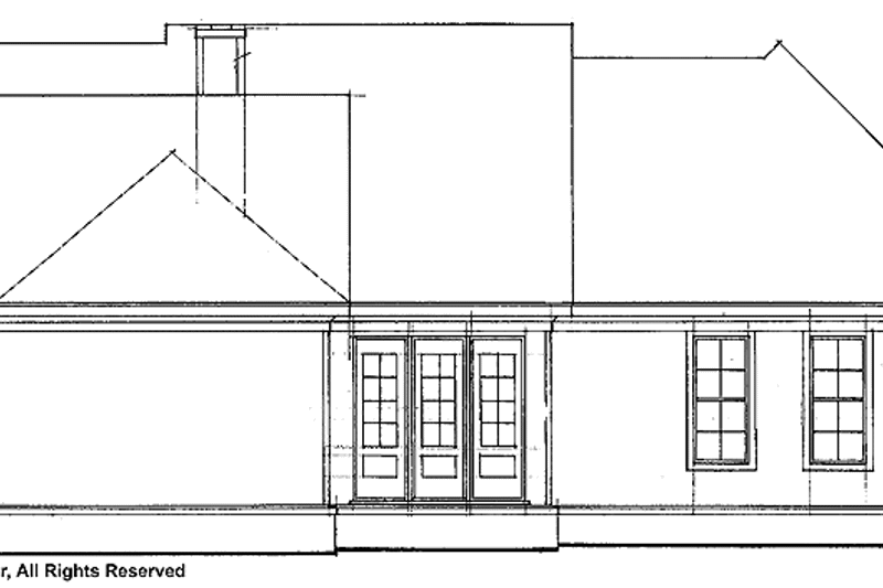 Dream House Plan - Exterior - Rear Elevation for Country House Plan #952-236 - 3 bed, 2 bath