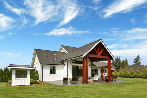 Exterior - Rear Elevation 2 for Farmhouse House Plan #1070-10 - 3 bed, 2.5 bath