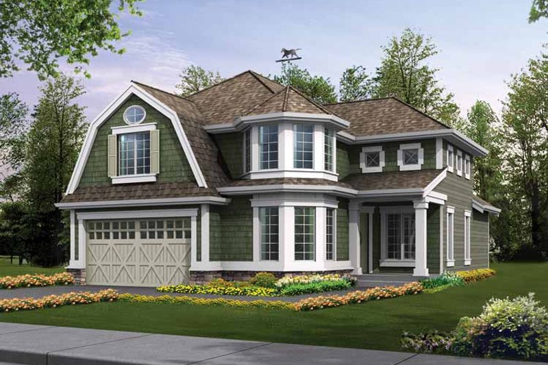 Architectural House Design - Craftsman Exterior - Front Elevation Plan #132-316