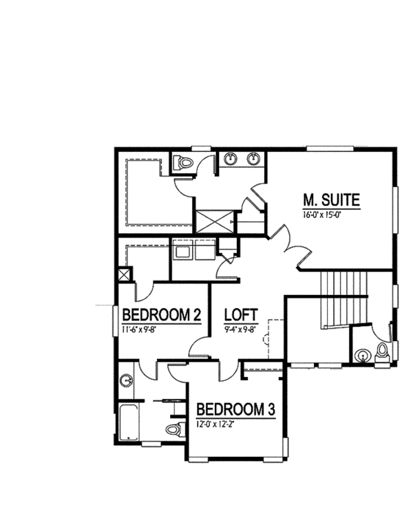 House Design - Floor Plan - Upper Floor Plan #569-14