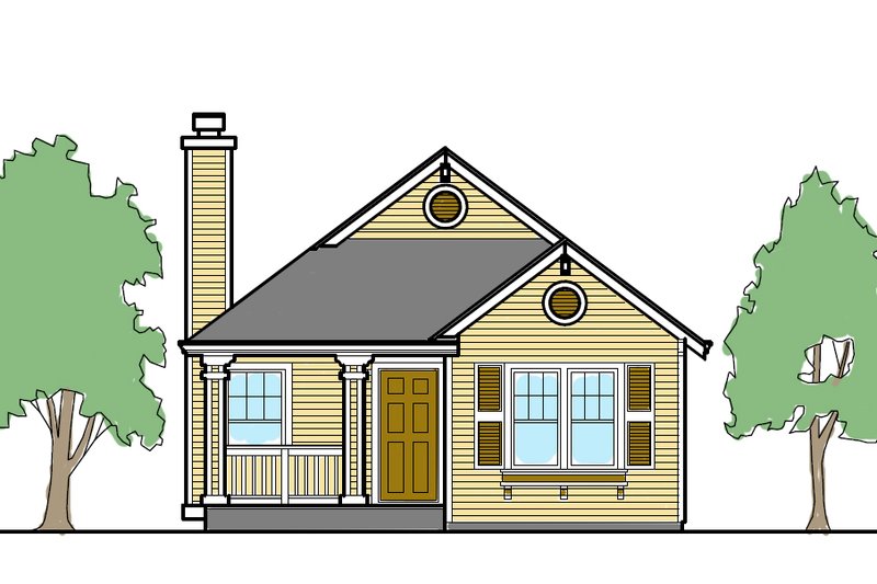 Cottage Style House Plan 2 Beds 2 Baths 838 Sq Ft Plan 515 18 Houseplans Com