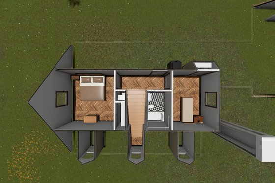 Floor Plan - Upper Floor for Country House Plan #20-146 - 3 bed, 2.5 bath